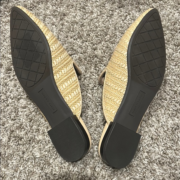 BRAND NEW! Kelly & Katie Tan Mules with Woven Texture - Picture 2 of 2